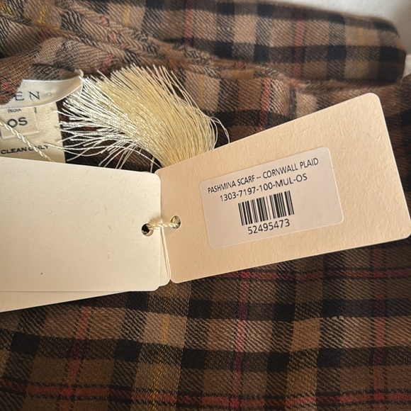 Doen Cornwall Plaid Pashmina Shawl Scarf Wrap NEW NWT - Picture 3 of 3